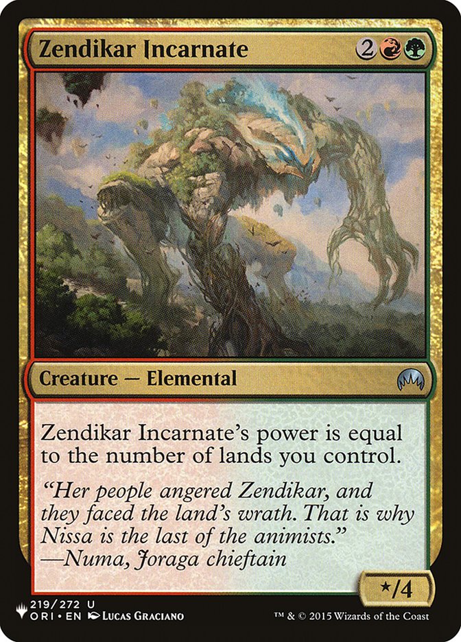 Zendikar Incarnada / Zendikar Incarnate - Magic: The Gathering - MoxLand