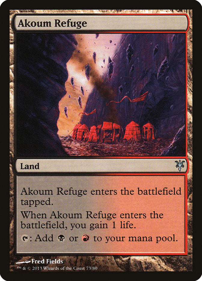 Refúgio de Akoum / Akoum Refuge - Magic: The Gathering - MoxLand