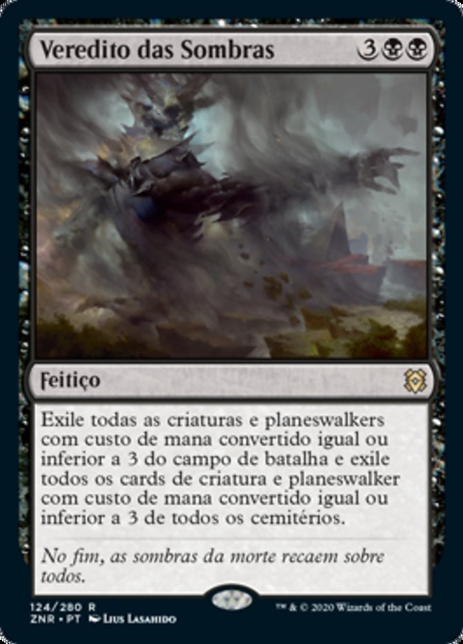 Veredito das Sombras / Shadows' Verdict - Magic: The Gathering - MoxLand