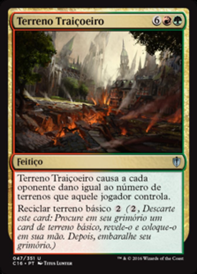 Terreno Traiçoeiro / Treacherous Terrain - Magic: The Gathering - MoxLand