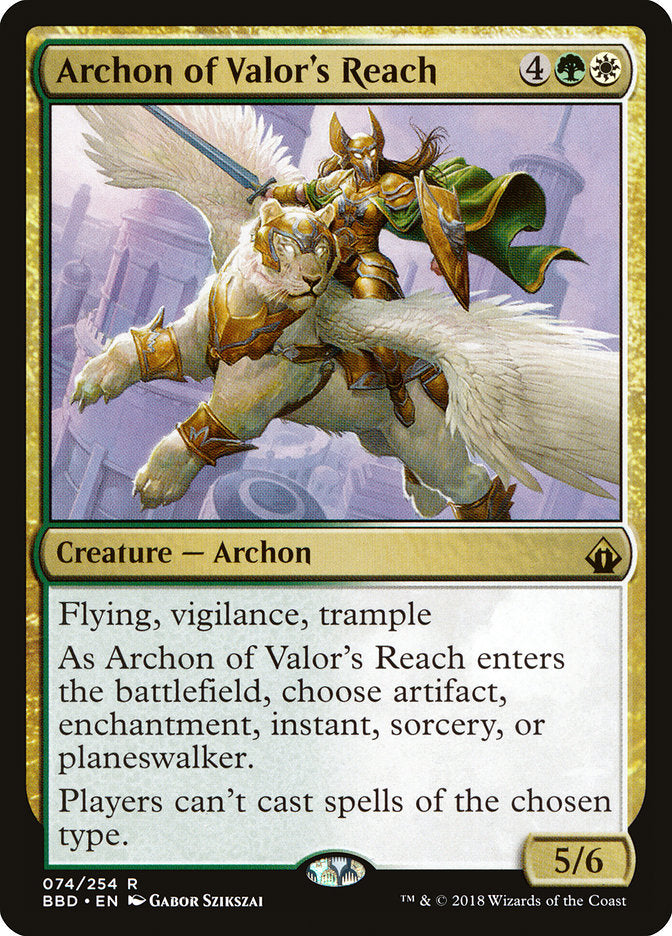 Archon of Valor's Reach / Archon of Valor's Reach - Magic: The Gathering - MoxLand