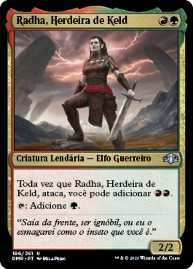 Radha, Herdeira de Keld / Radha, Heir to Keld - Magic: The Gathering - MoxLand