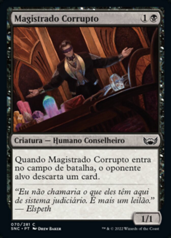 Magistrado Corrupto / Corrupt Court Official - Magic: The Gathering - MoxLand