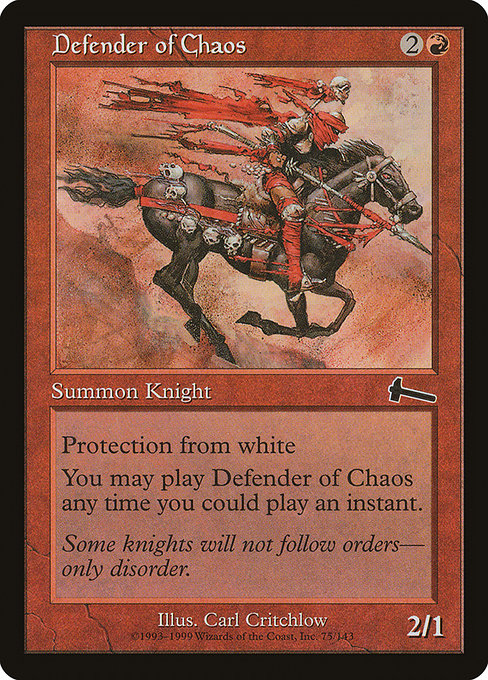 Defensor do Caos / Defender of Chaos - Magic: The Gathering - MoxLand