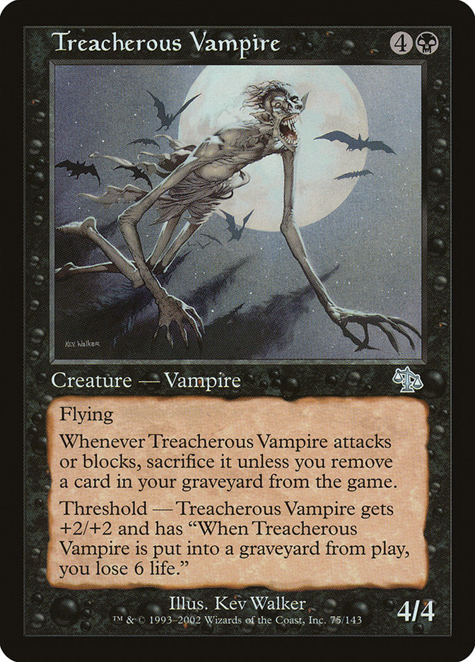 Vampiro Traiçoeiro / Treacherous Vampire - Magic: The Gathering - MoxLand