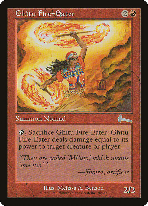 Engolidor de Fogo Ghitu / Ghitu Fire-Eater - Magic: The Gathering - MoxLand