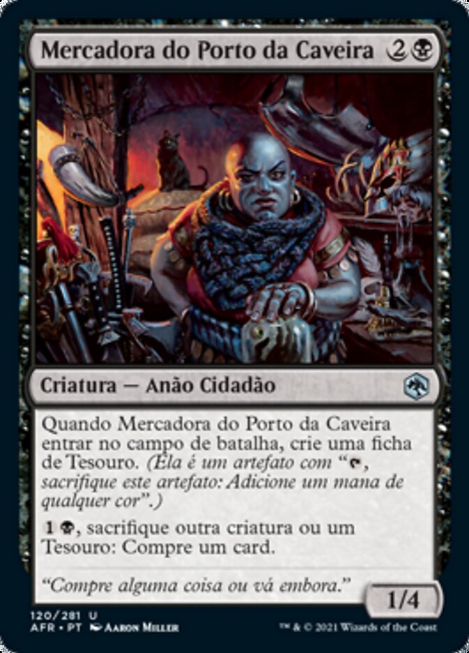 Mercadora do Porto da Caveira / Skullport Merchant - Magic: The Gathering - MoxLand