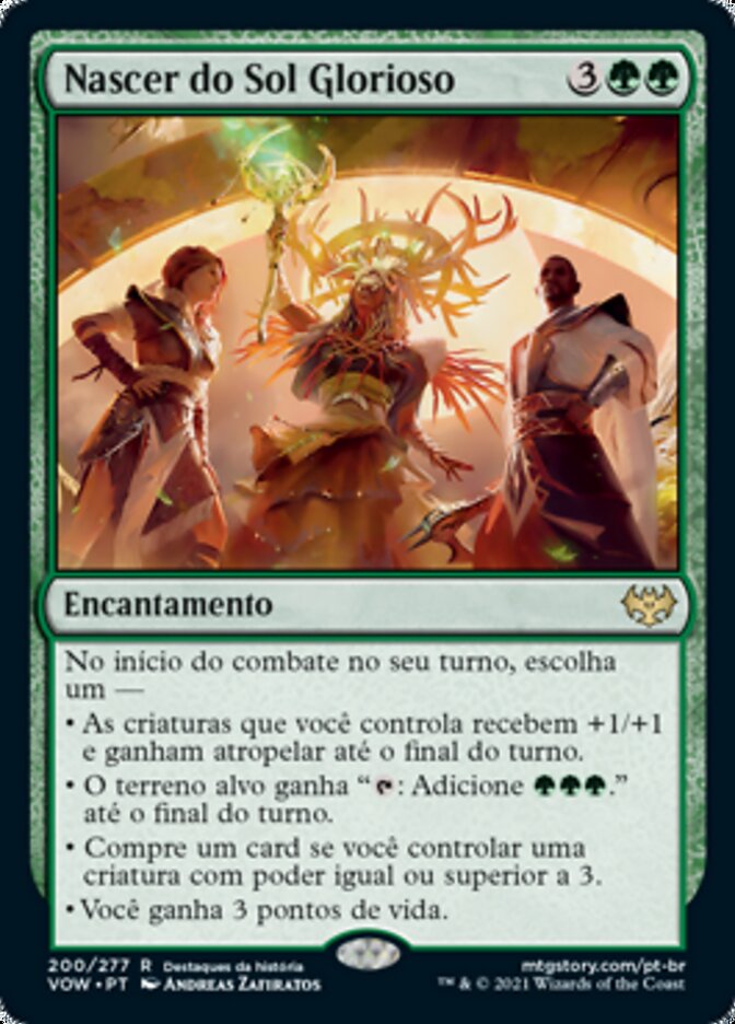 Nascer do Sol Glorioso / Glorious Sunrise - Magic: The Gathering - MoxLand