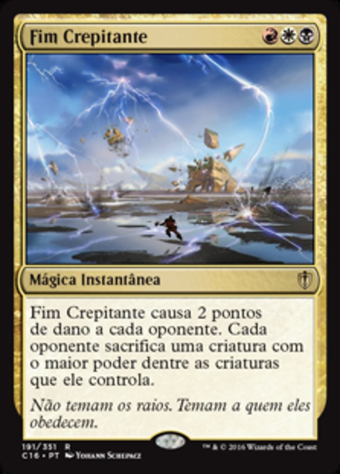 Fim Crepitante / Crackling Doom - Magic: The Gathering - MoxLand