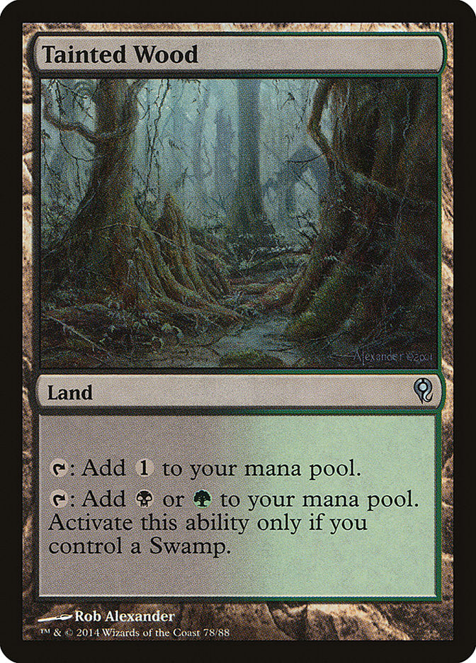 Floresta Contaminada / Tainted Wood - Magic: The Gathering - MoxLand