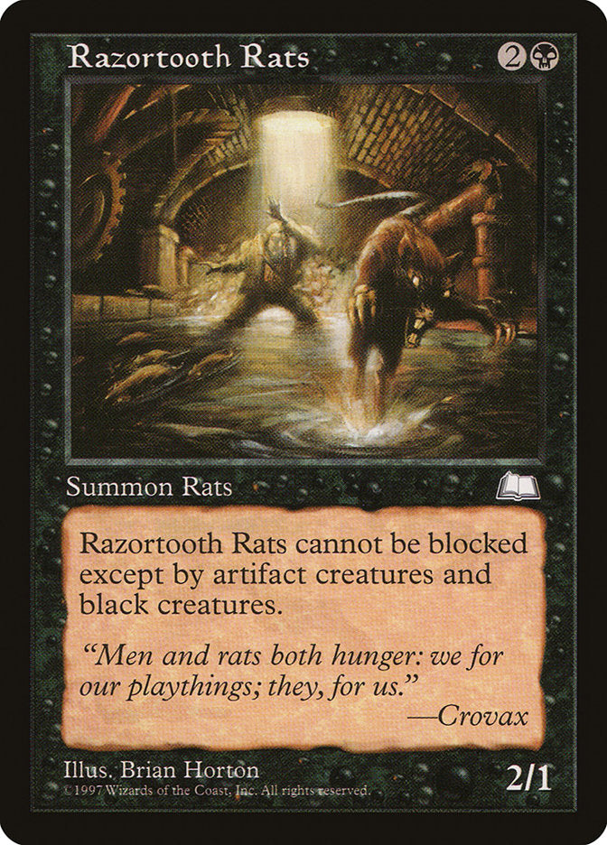 Ratos de Dentes Navalhados / Razortooth Rats - Magic: The Gathering - MoxLand