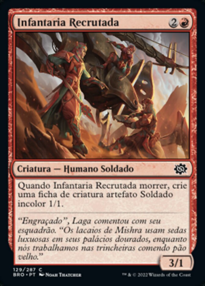 Infantaria Recrutada / Conscripted Infantry - Magic: The Gathering - MoxLand