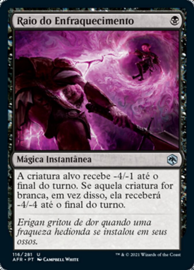 Raio do Enfraquecimento / Ray of Enfeeblement - Magic: The Gathering - MoxLand