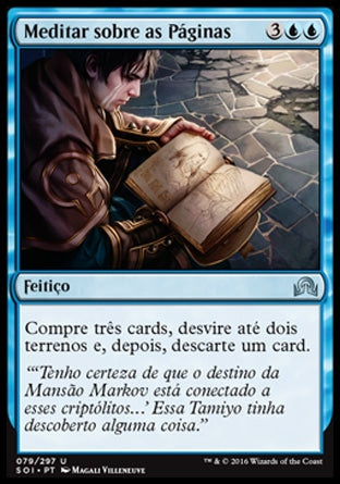 Meditar sobre as Páginas / Pore Over the Pages - Magic: The Gathering - MoxLand