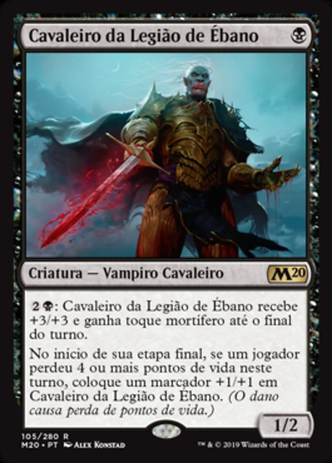 Cavaleiro da Legião de Ébano / Knight of the Ebon Legion - Magic: The Gathering - MoxLand