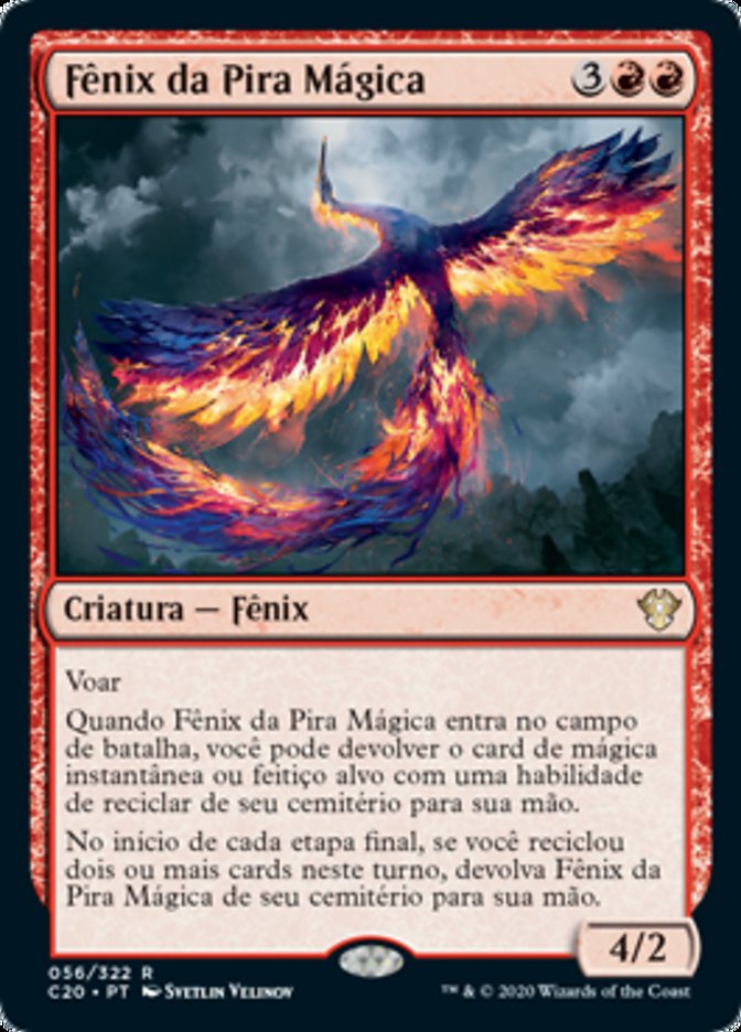 Fênix da Pira Mágica / Spellpyre Phoenix - Magic: The Gathering - MoxLand