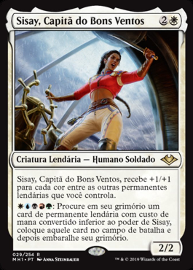 Sisay, Capitã do Bons Ventos / Sisay, Weatherlight Captain - Magic: The Gathering - MoxLand