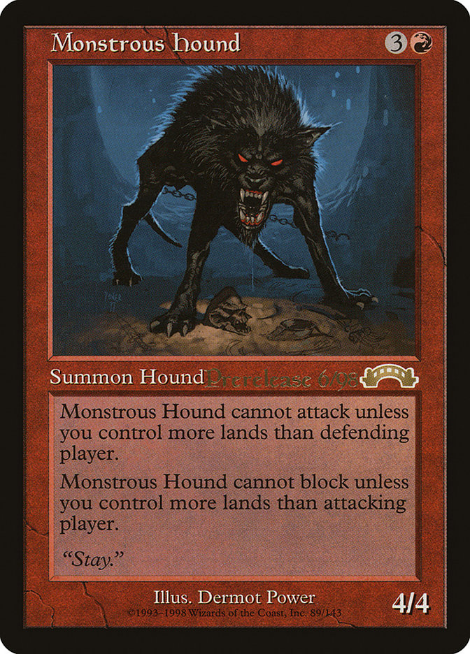 Sabujo Monstruoso / Monstrous Hound - Magic: The Gathering - MoxLand