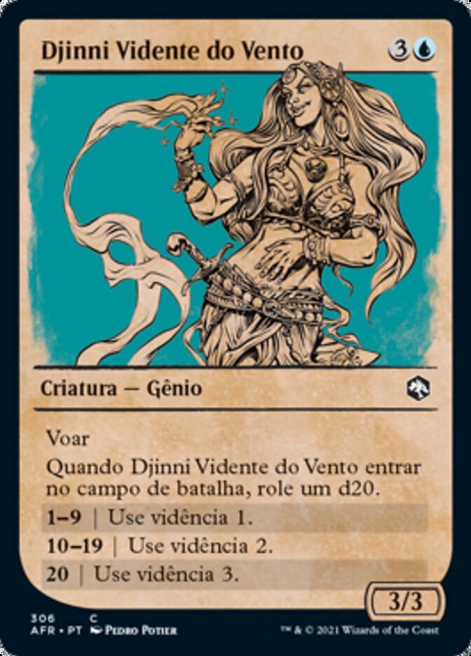 Djinni Vidente do Vento / Djinni Windseer - Magic: The Gathering - MoxLand