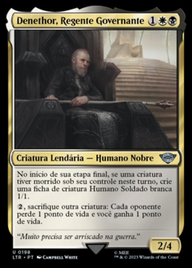 Denethor, Regente Governante / Denethor, Ruling Steward - Magic: The Gathering - MoxLand