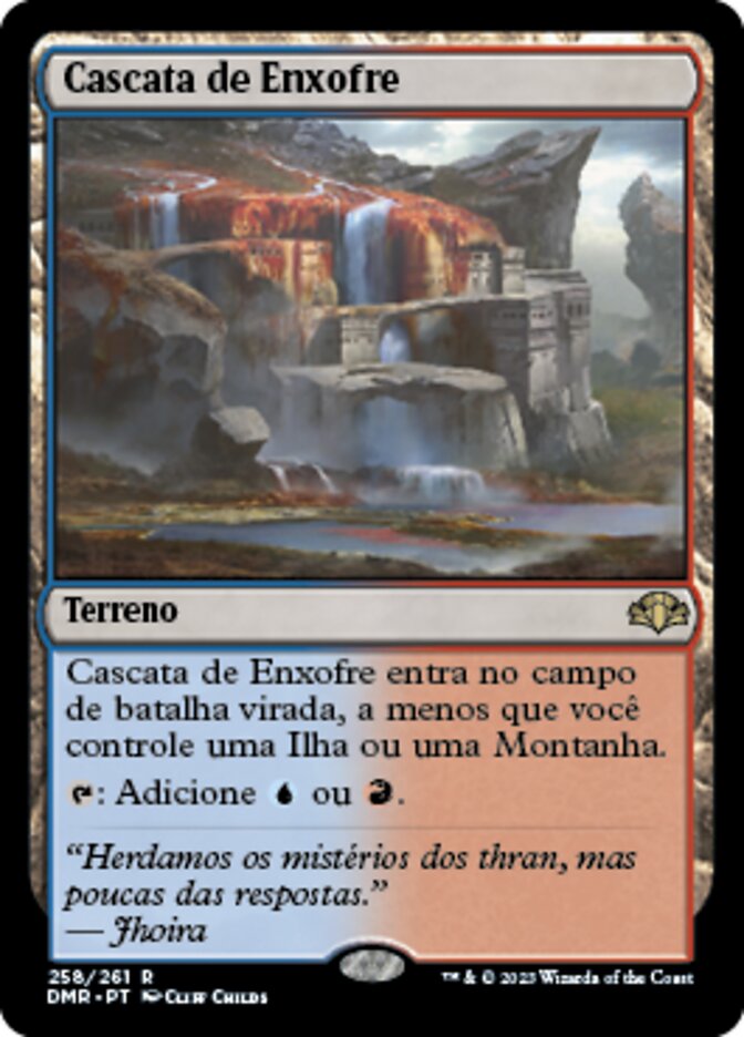 Cascata de Enxofre / Sulfur Falls - Magic: The Gathering - MoxLand