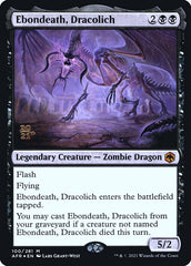 Morte de Ébano, Dracolich / Ebondeath, Dracolich - Magic: The Gathering - MoxLand