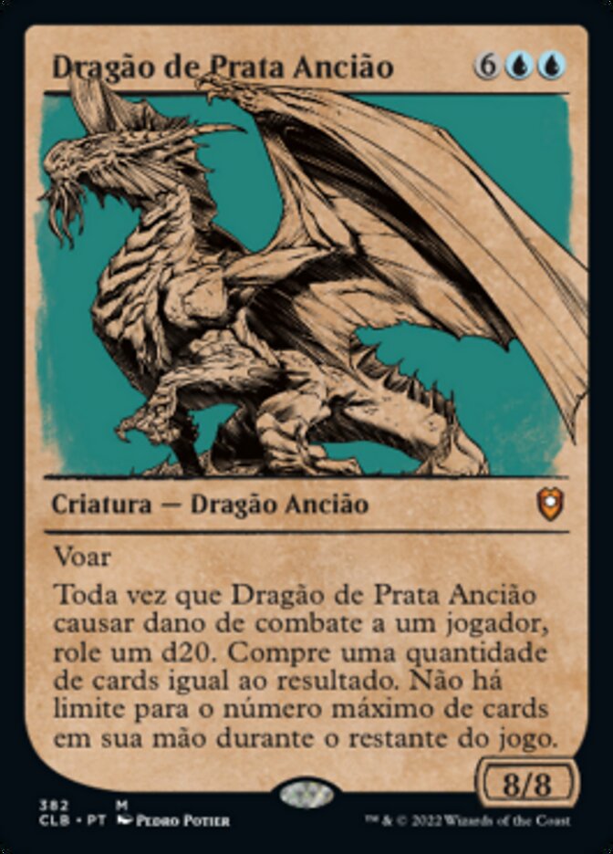 Dragão de Prata Ancião / Ancient Silver Dragon - Magic: The Gathering - MoxLand