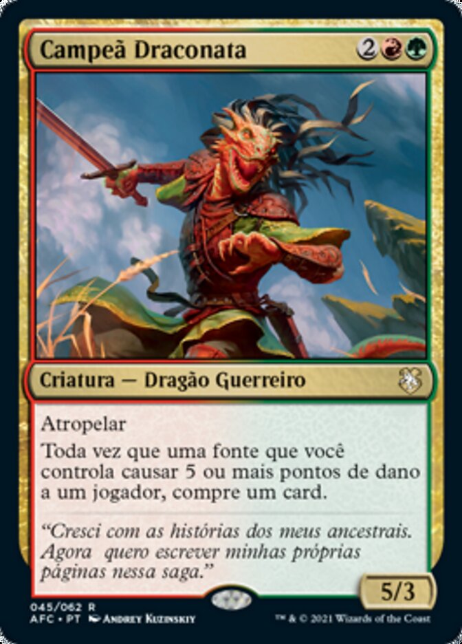 Campeã Draconata / Dragonborn Champion - Magic: The Gathering - MoxLand