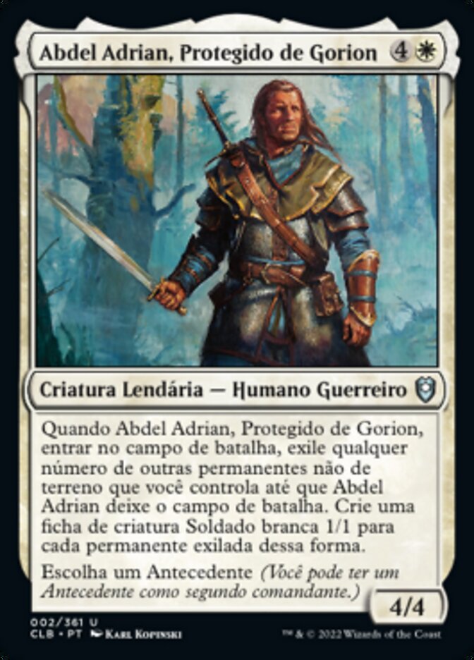 Abdel Adrian, Protegido de Gorion / Abdel Adrian, Gorion's Ward - Magic: The Gathering - MoxLand