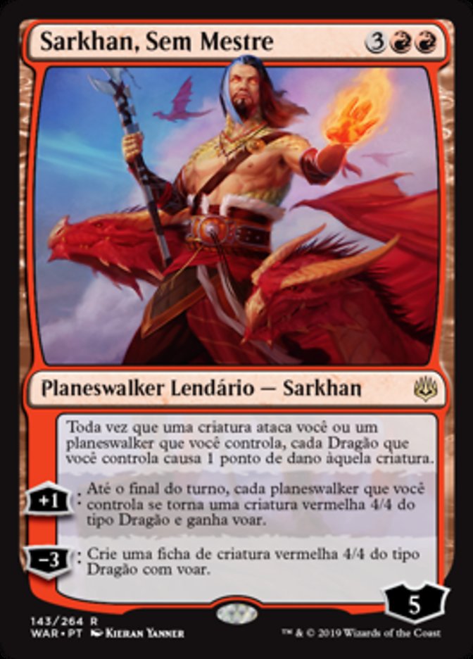 Sarkhan, Sem Mestre / Sarkhan the Masterless - Magic: The Gathering - MoxLand