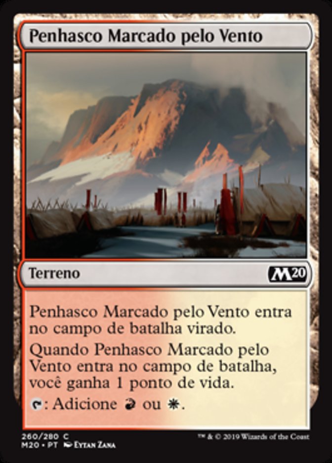 Penhasco Marcado pelo Vento / Wind-Scarred Crag - Magic: The Gathering - MoxLand