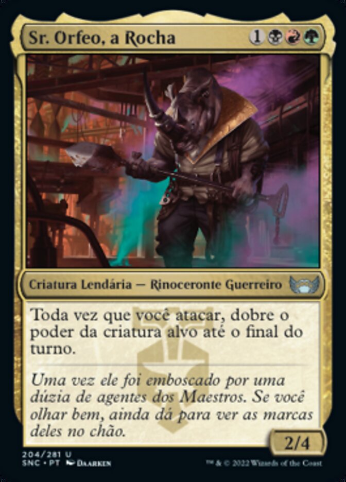 Sr. Orfeo, a Rocha / Mr. Orfeo, the Boulder - Magic: The Gathering - MoxLand