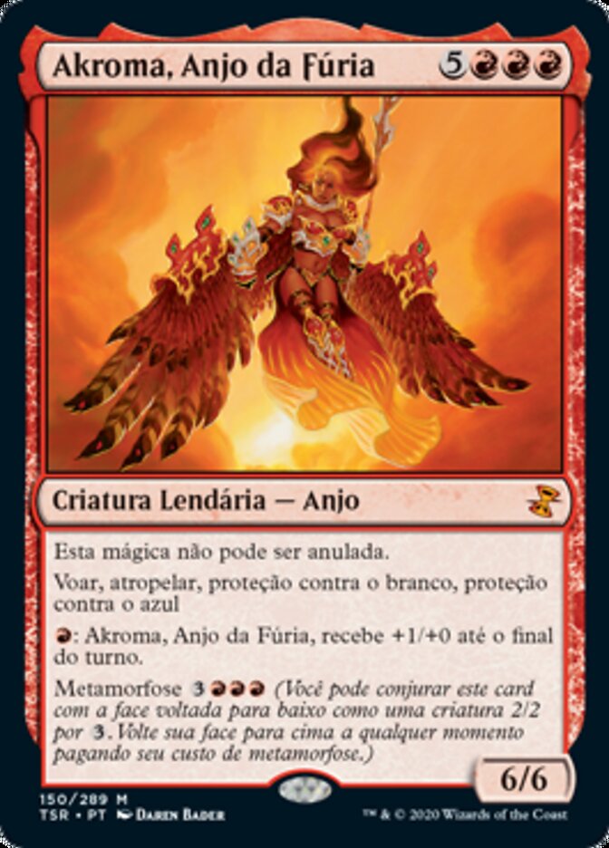 Akroma, Anjo da Fúria / Akroma, Angel of Fury - Magic: The Gathering - MoxLand