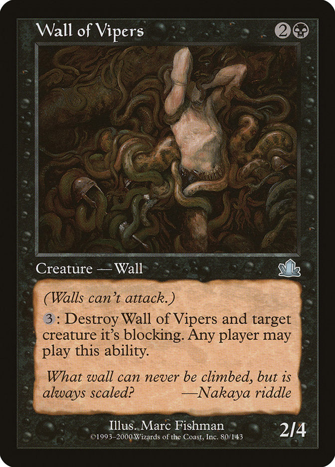 Barreira de Víboras / Wall of Vipers - Magic: The Gathering - MoxLand