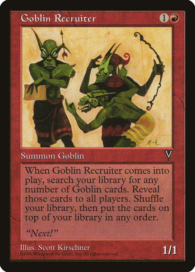 Recrutador Goblin / Goblin Recruiter - Magic: The Gathering - MoxLand