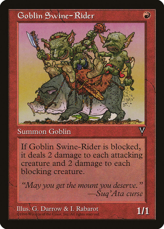 Goblin Jóquei de Suínos / Goblin Swine-Rider - Magic: The Gathering - MoxLand