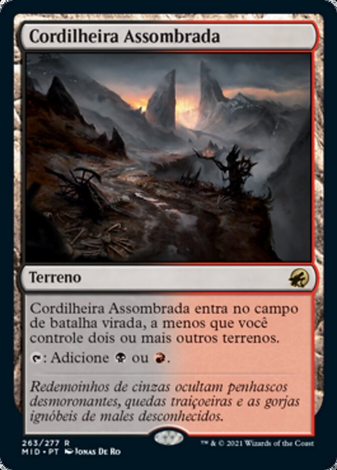 Cordilheira Assombrada / Haunted Ridge - Magic: The Gathering - MoxLand