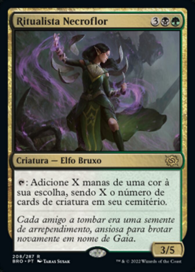 Ritualista Necroflor / Deathbloom Ritualist - Magic: The Gathering - MoxLand