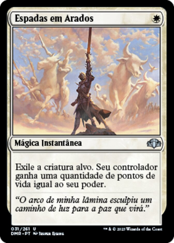 Espadas em Arados / Swords to Plowshares - Magic: The Gathering - MoxLand