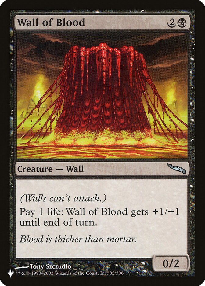 Barreira de Sangue / Wall of Blood - Magic: The Gathering - MoxLand