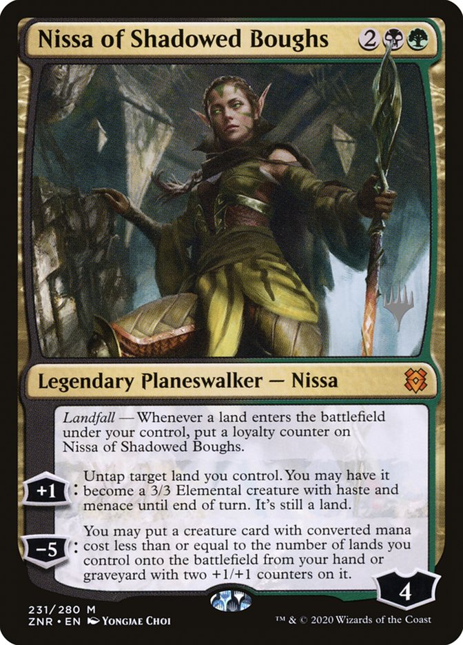 Nissa dos Ramos Umbrosos / Nissa of Shadowed Boughs - Magic: The Gathering - MoxLand