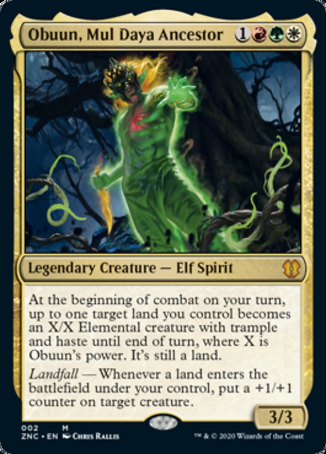 Obuun, Antepassado dos Mul Daya / Obuun, Mul Daya Ancestor - Magic: The Gathering - MoxLand