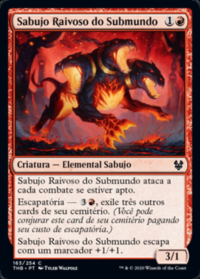 Sabujo Raivoso do Submundo / Underworld Rage-Hound - Magic: The Gathering - MoxLand