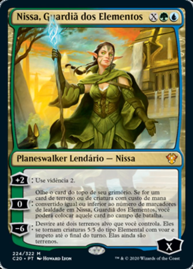 Nissa, Guardiã dos Elementos / Nissa, Steward of Elements - Magic: The Gathering - MoxLand