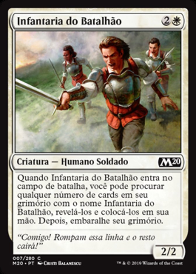 Infantaria do Batalhão / Battalion Foot Soldier - Magic: The Gathering - MoxLand