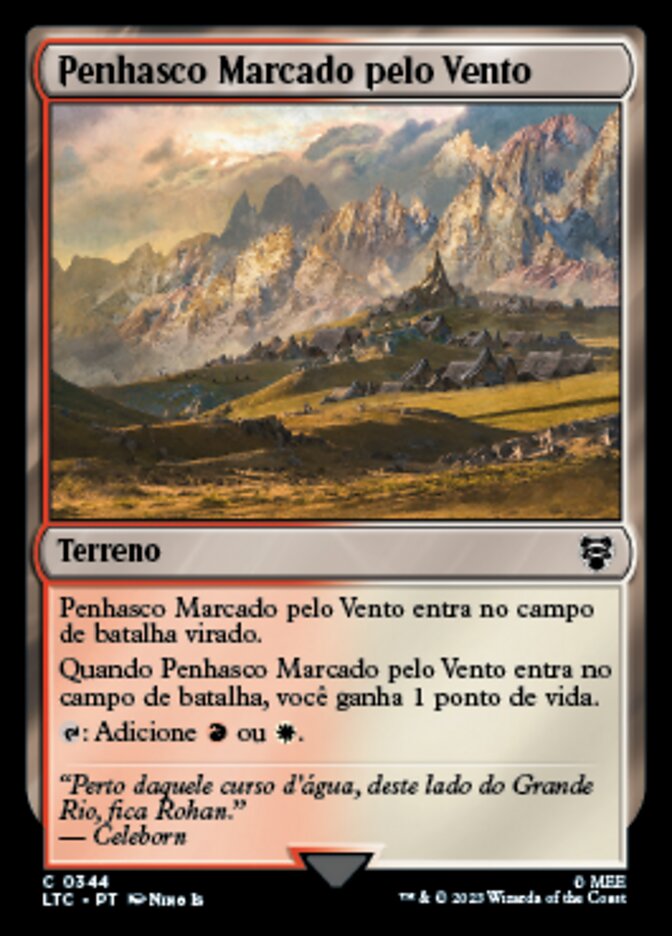 Penhasco Marcado pelo Vento / Wind-Scarred Crag - Magic: The Gathering - MoxLand