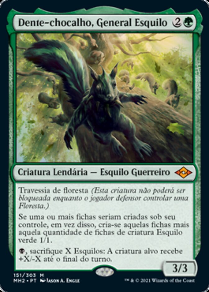 Dente-chocalho, General Esquilo / Chatterfang, Squirrel General - Magic: The Gathering - MoxLand