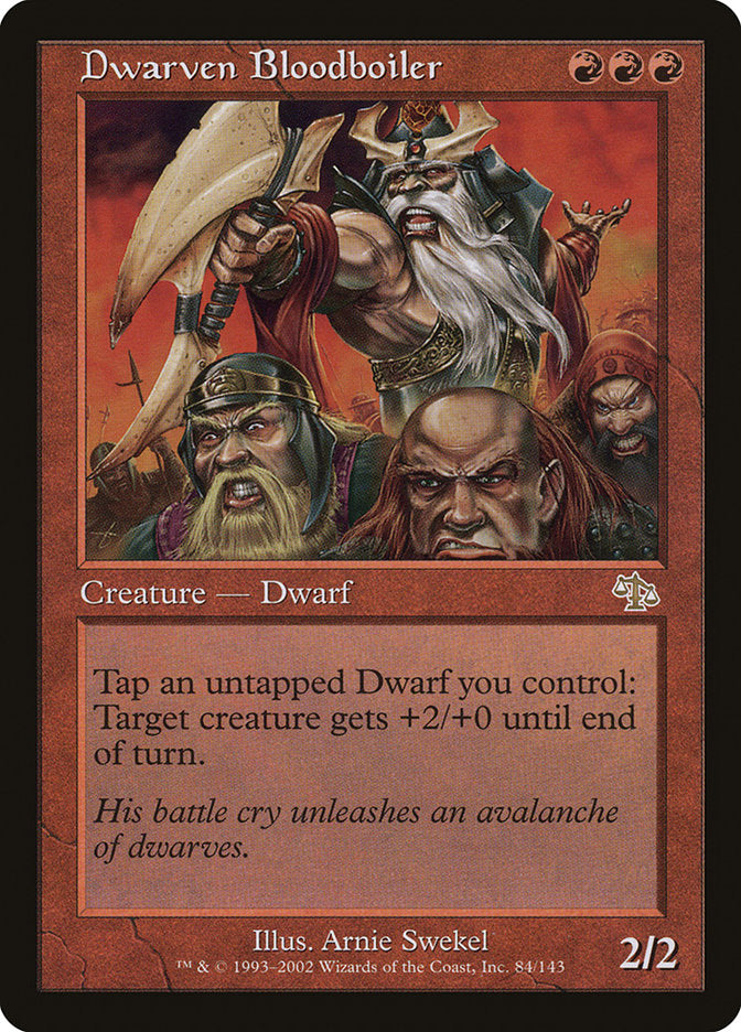 Anão Puxa-Briga / Dwarven Bloodboiler - Magic: The Gathering - MoxLand