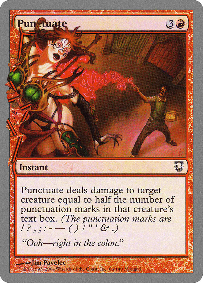 Punctuate - Magic: The Gathering - MoxLand