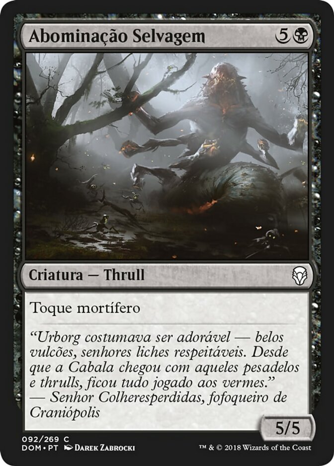 Abominação Selvagem / Feral Abomination - Magic: The Gathering - MoxLand